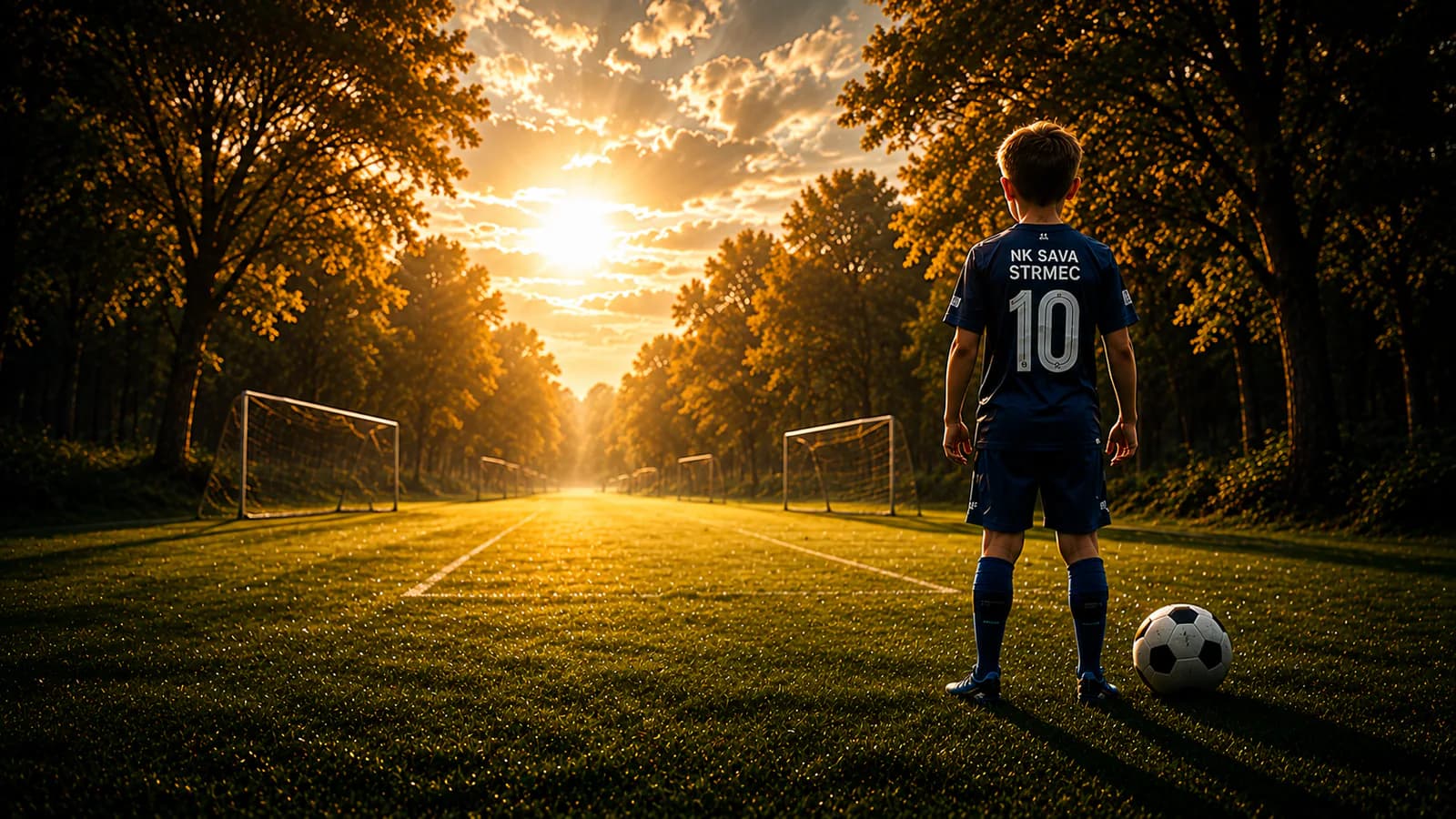 Mladi nogometaš na početku svojeg sportskog puta